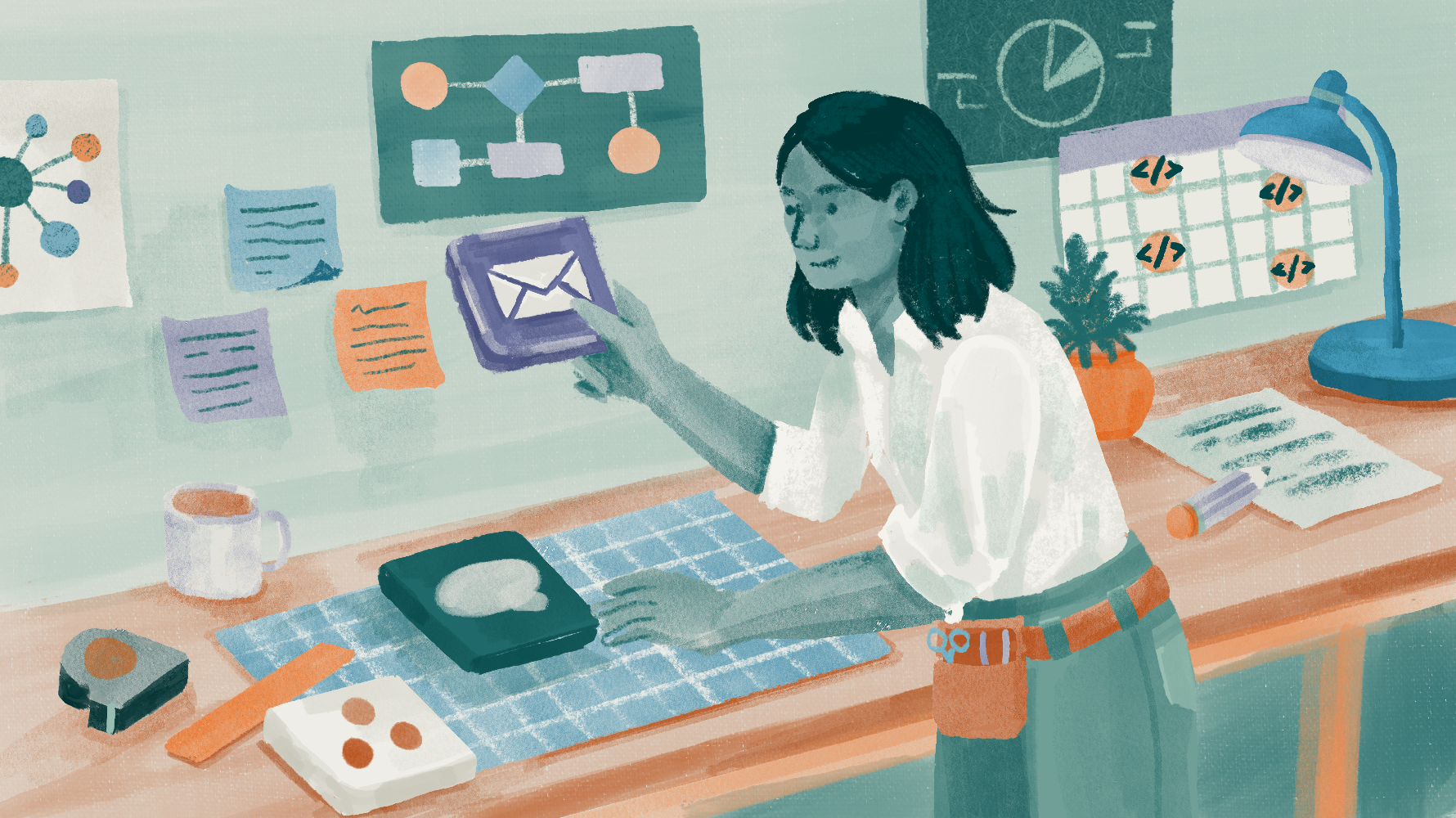 Closing illustration reinforcing that nonprofits must assemble their own tech stack rather than rely on a single "for nonprofits" tool